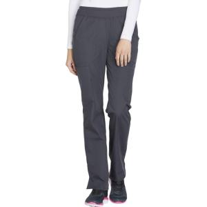 Workwear Originals Women Scrubs Pant Mid Rise Straight Leg Pull-on Cargo WW210(Pewter)