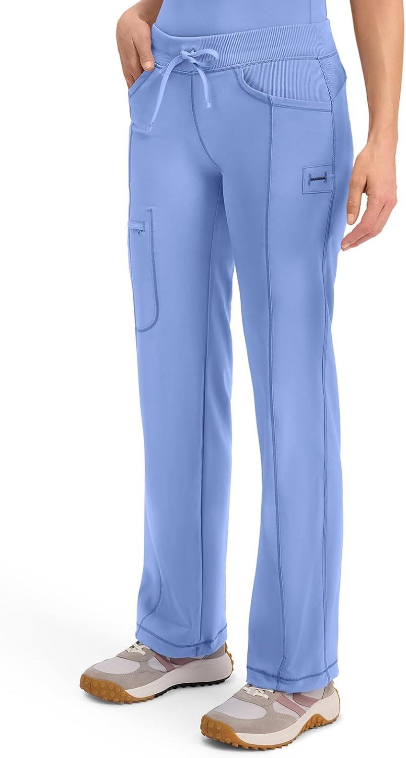 imageCherokee Infinity Women Scrubs Pant Low Rise Straight Leg Drawstring 1123ACiel