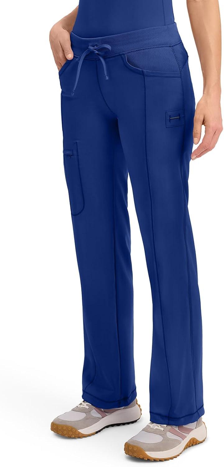 imageCherokee Infinity Women Scrubs Pant Low Rise Straight Leg Drawstring 1123AGalaxy Blue