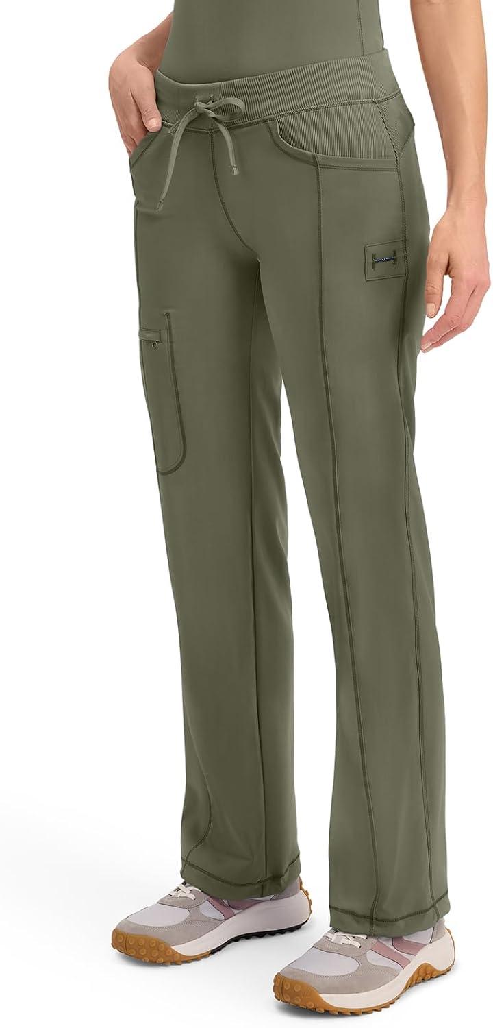 imageCherokee Infinity Women Scrubs Pant Low Rise Straight Leg Drawstring 1123AOlive