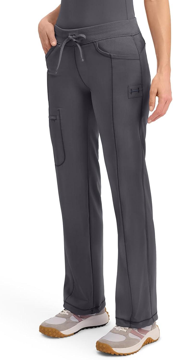 imageCherokee Infinity Women Scrubs Pant Low Rise Straight Leg Drawstring 1123APewter