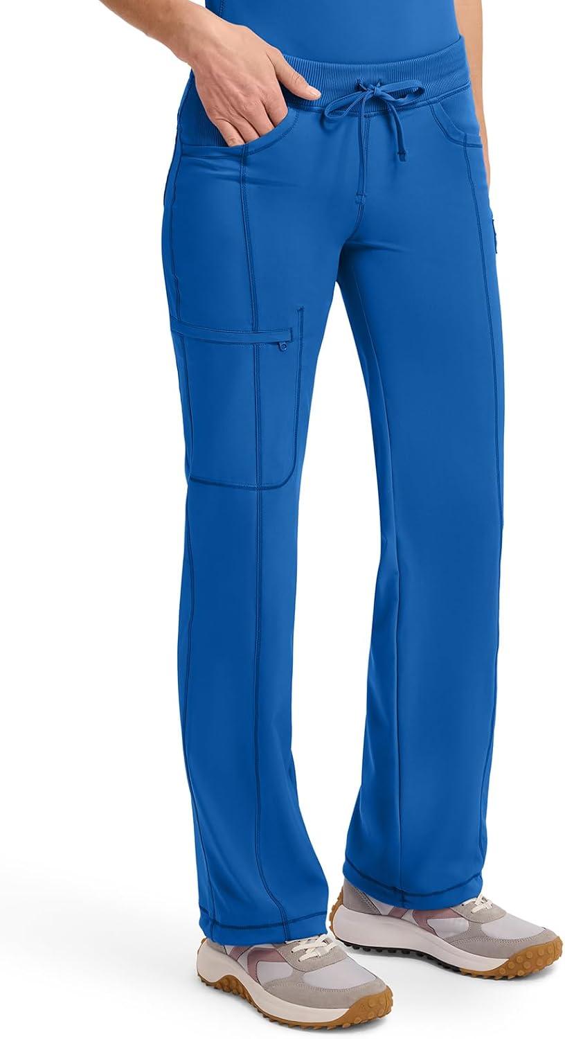 imageCherokee Infinity Women Scrubs Pant Low Rise Straight Leg Drawstring 1123ARoyal