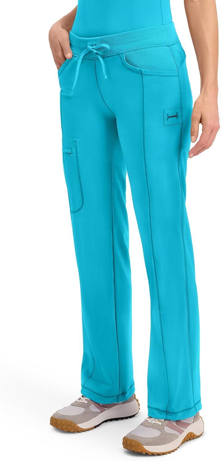 imageCherokee Infinity Women Scrubs Pant Low Rise Straight Leg Drawstring 1123ATurquoise