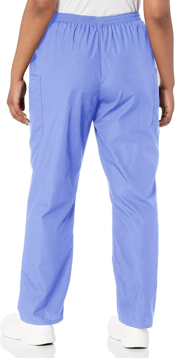 imageCherokee Scrubs for Women Cargo Pant Natural Rise Tapered PullOn Bottom with 4 Pockets Fade Resistant Fabric 4200Ciel