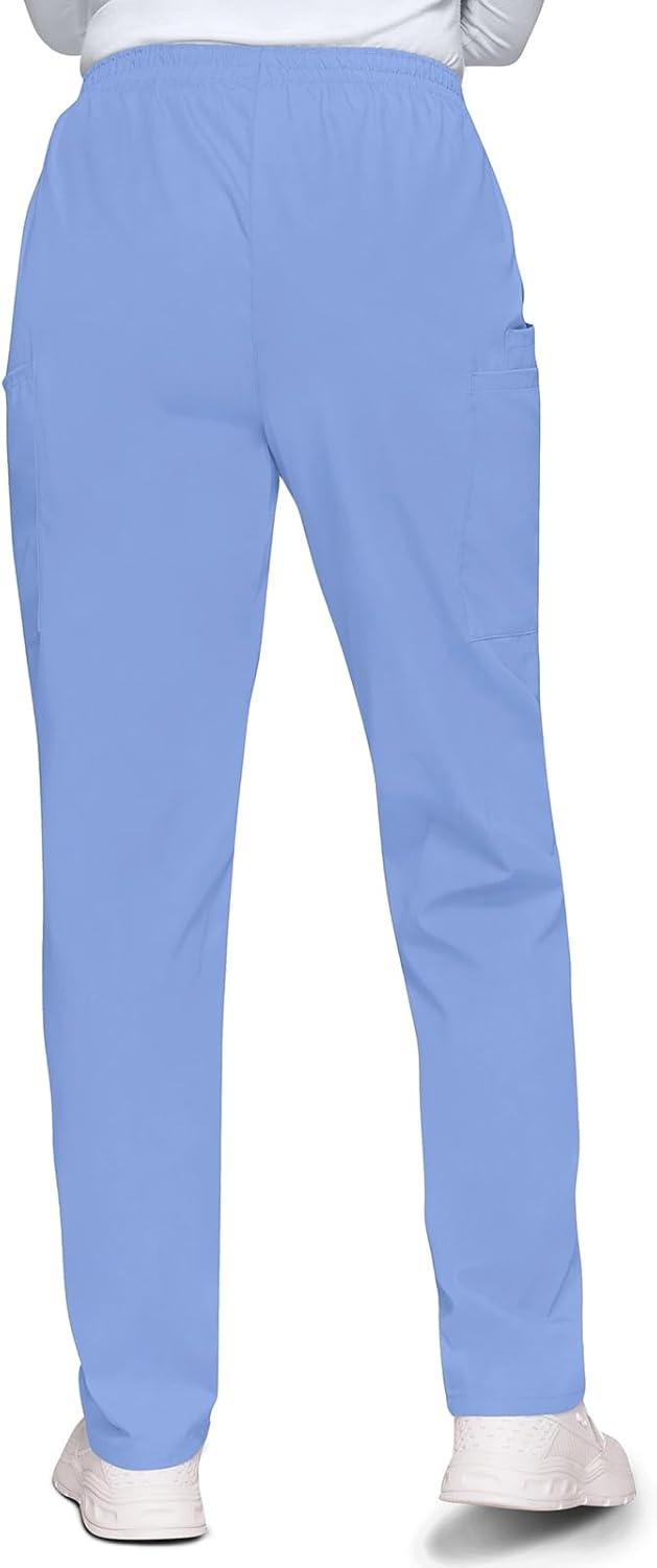imageCherokee Scrubs for Women Cargo Pant Natural Rise Tapered PullOn Bottom with 4 Pockets Fade Resistant Fabric 4200Ciel