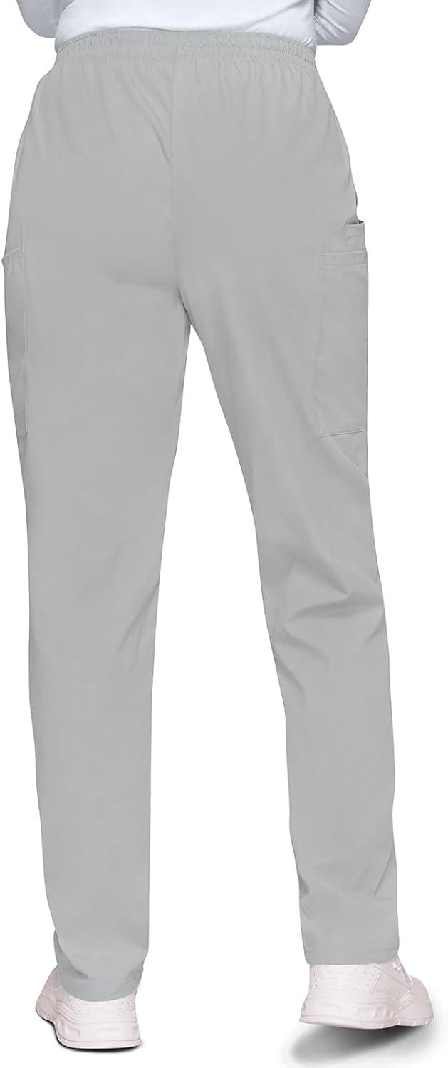 imageCherokee Scrubs for Women Cargo Pant Natural Rise Tapered PullOn Bottom with 4 Pockets Fade Resistant Fabric 4200Grey