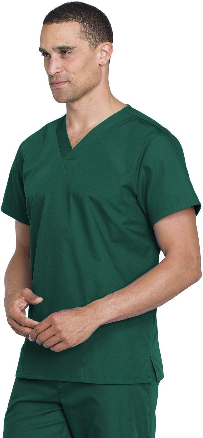 imageCherokee Unisex Scrub Set for Men amp Women VNeck Top amp Drawstring Pant Medical Uniform 3 Pockets Durable Easy Care WW530CHunter