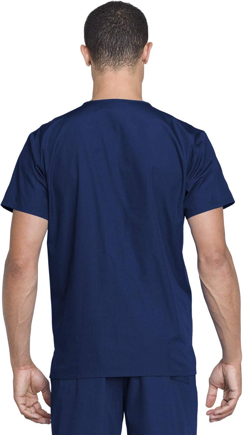 imageCherokee Unisex Scrub Set for Men amp Women VNeck Top amp Drawstring Pant Medical Uniform 3 Pockets Durable Easy Care WW530CNavy