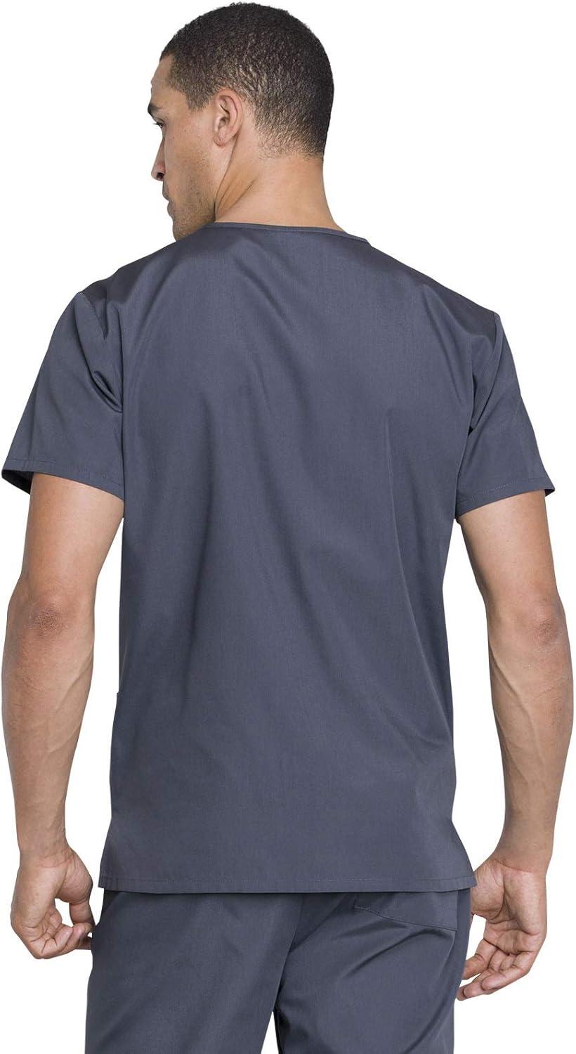 imageCherokee Unisex Scrub Set for Men amp Women VNeck Top amp Drawstring Pant Medical Uniform 3 Pockets Durable Easy Care WW530CPewter