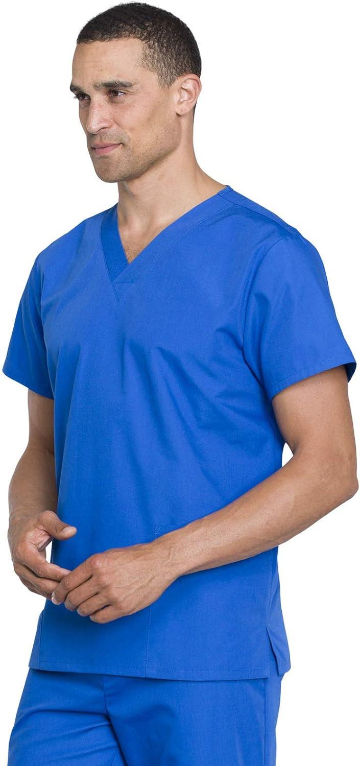 imageCherokee Unisex Scrub Set for Men amp Women VNeck Top amp Drawstring Pant Medical Uniform 3 Pockets Durable Easy Care WW530CRoyal