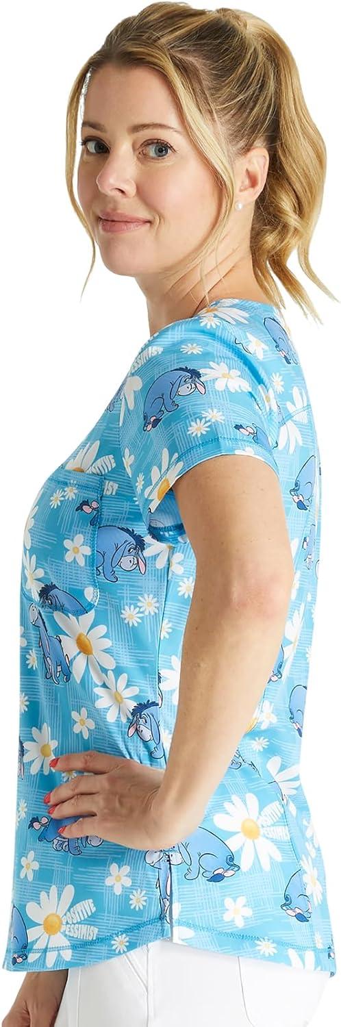 imageTooniforms Nurse Gifts Women Scrubs Top Rounded VNeck TF786Positive Pessimist