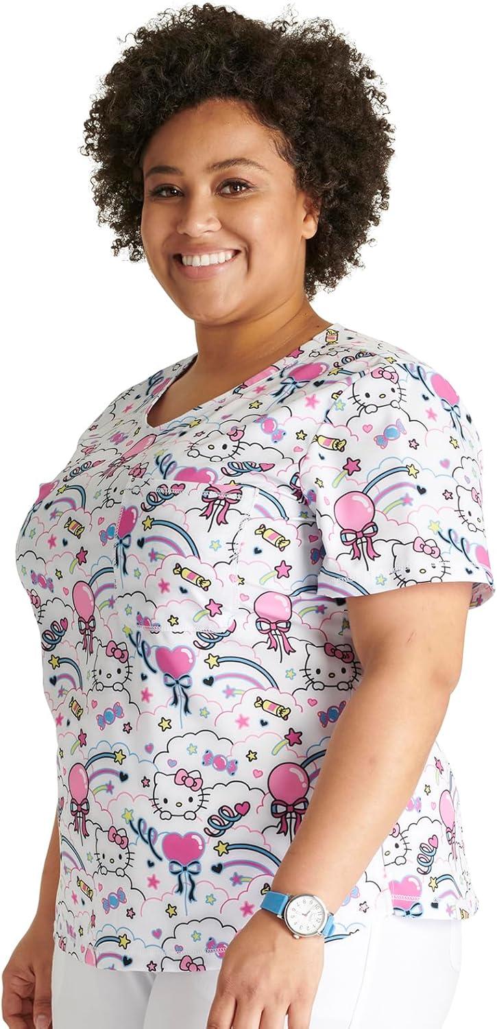 imageTooniforms Nurse Gifts Women Scrubs Top Rounded VNeck TF786Yummy Sweet