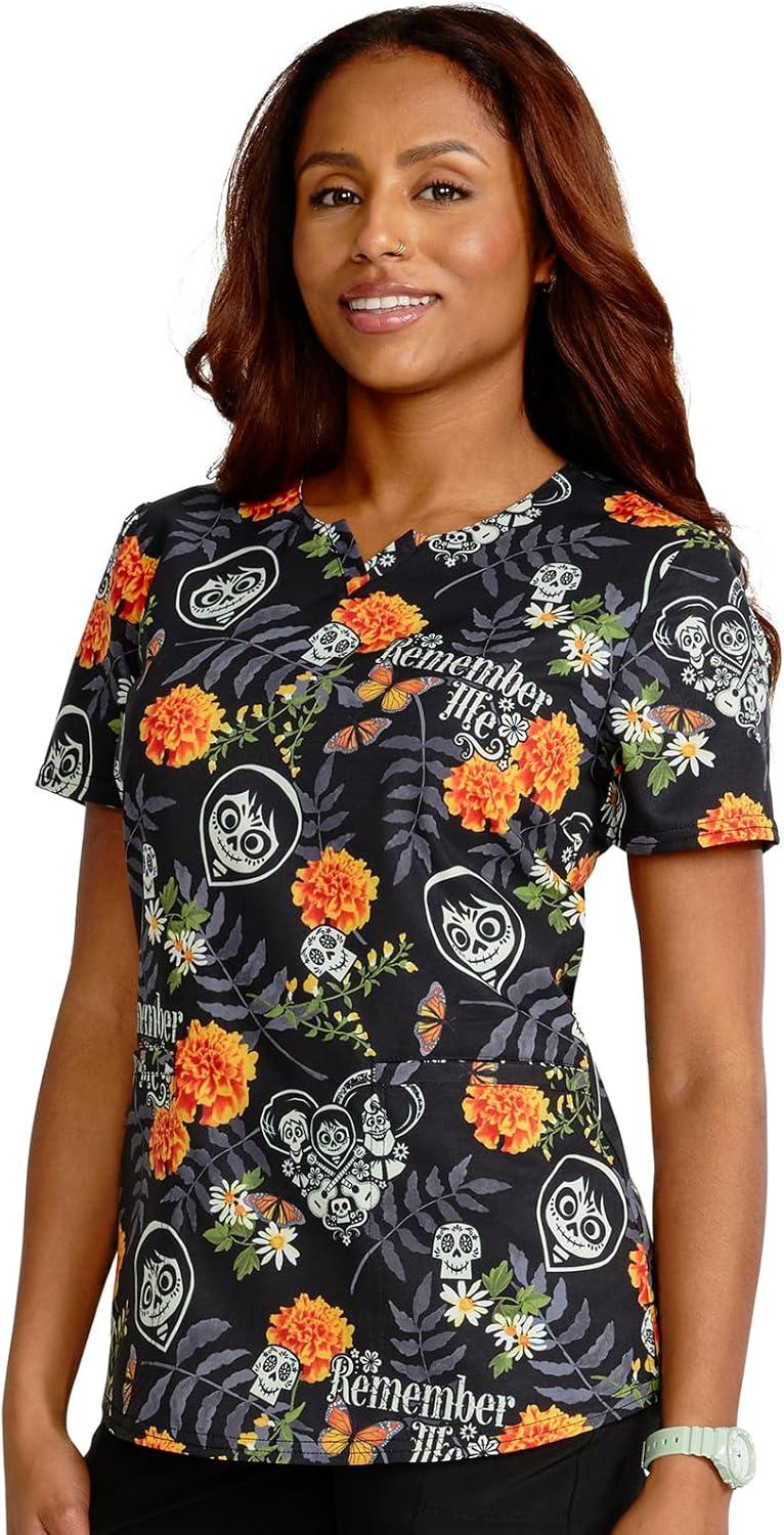 imageTooniforms Nurse Gifts Women Scrubs Top VNeck Print TF761Remember