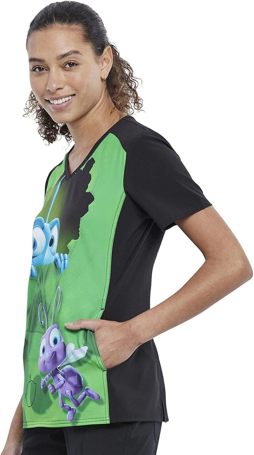 imageTooniforms Women Scrubs Top VNeck TF637Flik and Dot