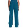 Cherokee Infinity Women Scrubs Pant Low Rise Straight Leg Drawstring 1123A(Caribbean Blue)