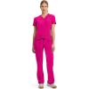 Cherokee Infinity Women Scrubs Pant Low Rise Straight Leg Drawstring 1123A(Carmine Pink)