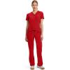 Cherokee Infinity Women Scrubs Pant Low Rise Straight Leg Drawstring 1123A(Red)