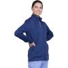 Cherokee Men & Women Warm Up Scrubs Jacket Workwear Revolution Zip Front Knit WW370(Navy)