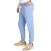 Cherokee Men’s Mid Rise Jogger Scrub Pants with 5 Pockets and Elastic Waistband CK132A(Ciel)