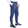 Cherokee Men’s Mid Rise Jogger Scrub Pants with 5 Pockets and Elastic Waistband CK132A(Navy)