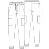 Cherokee Men’s Mid Rise Jogger Scrub Pants with 5 Pockets and Elastic Waistband CK132A(Navy)