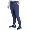 Cherokee Men’s Mid Rise Jogger Scrub Pants with 5 Pockets and Elastic Waistband CK132A(Navy)