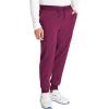 Cherokee Men’s Mid Rise Jogger Scrub Pants with 5 Pockets and Elastic Waistband CK132A(Wine)