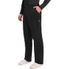 Cherokee Mens Scrub Pants with Cargo Pockets, Two-Way Stretch Modern fit Button Closure with Inside Drawstring Pants – WW140(Black)