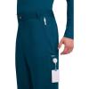 Cherokee Mens Scrub Pants with Cargo Pockets, Two-Way Stretch Modern fit Button Closure with Inside Drawstring Pants – WW140(Caribbean Blue)
