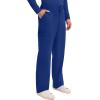 Cherokee Mens Scrub Pants with Cargo Pockets, Two-Way Stretch Modern fit Button Closure with Inside Drawstring Pants – WW140(Galaxy Blue)
