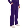 Cherokee Mens Scrub Pants with Cargo Pockets, Two-Way Stretch Modern fit Button Closure with Inside Drawstring Pants – WW140(Grape)