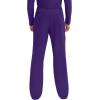 Cherokee Mens Scrub Pants with Cargo Pockets, Two-Way Stretch Modern fit Button Closure with Inside Drawstring Pants – WW140(Grape)