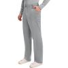 Cherokee Mens Scrub Pants with Cargo Pockets, Two-Way Stretch Modern fit Button Closure with Inside Drawstring Pants – WW140(Grey)