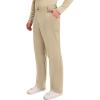 Cherokee Mens Scrub Pants with Cargo Pockets, Two-Way Stretch Modern fit Button Closure with Inside Drawstring Pants – WW140(Khaki)