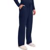 Cherokee Mens Scrub Pants with Cargo Pockets, Two-Way Stretch Modern fit Button Closure with Inside Drawstring Pants – WW140(Navy)