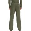 Cherokee Mens Scrub Pants with Cargo Pockets, Two-Way Stretch Modern fit Button Closure with Inside Drawstring Pants – WW140(Olive)