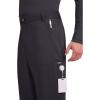 Cherokee Mens Scrub Pants with Cargo Pockets, Two-Way Stretch Modern fit Button Closure with Inside Drawstring Pants – WW140(Pewter)