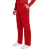Cherokee Mens Scrub Pants with Cargo Pockets, Two-Way Stretch Modern fit Button Closure with Inside Drawstring Pants – WW140(Red)