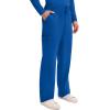 Cherokee Mens Scrub Pants with Cargo Pockets, Two-Way Stretch Modern fit Button Closure with Inside Drawstring Pants – WW140(Royal)