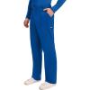 Cherokee Mens Scrub Pants with Cargo Pockets, Two-Way Stretch Modern fit Button Closure with Inside Drawstring Pants – WW140(Royal)