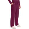 Cherokee Mens Scrub Pants with Cargo Pockets, Two-Way Stretch Modern fit Button Closure with Inside Drawstring Pants – WW140(Wine)