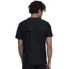 Cherokee Men’s V-Neck Scrub Top, Modern Fit One Chest Pocket with 360° Stretch Knit CK885(Black)