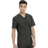Cherokee Men’s V-Neck Scrub Top, Modern Fit One Chest Pocket with 360° Stretch Knit CK885(Olive Branch)
