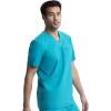 Cherokee Men’s V-Neck Scrub Top, Modern Fit One Chest Pocket with 360° Stretch Knit CK885(Teal Blue)