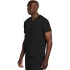 Cherokee Men’s V-Neck Scrub Top with 3 Pockets, High-Low Rounded Hem, and Back Yoke Seam for Comfort – CK719A(Black)