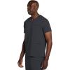 Cherokee Men’s V-Neck Scrub Top with 3 Pockets, High-Low Rounded Hem, and Back Yoke Seam for Comfort – CK719A(Pewter)