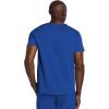 Cherokee Men’s V-Neck Scrub Top with 3 Pockets, High-Low Rounded Hem, and Back Yoke Seam for Comfort – CK719A(Royal)