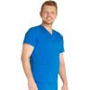 Cherokee Men’s V-Neck Scrub Top with 3 Pockets, High-Low Rounded Hem, and Back Yoke Seam for Comfort – CK719A(Royal)