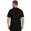 Cherokee Scrubs for Men Zip Henley Top with 3 Pockets & 360° Stretch Fabric – CK812(Black)