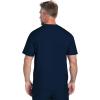 Cherokee Scrubs for Men Zip Henley Top with 3 Pockets & 360° Stretch Fabric – CK812(Navy)